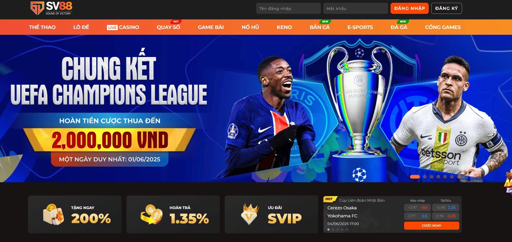 SV88 Nơi Hội Tụ Của Đam Mê Cá Cược và Trò Chơi Giải Trí 1 Tổng quan sơ lược về nhà cái SV88